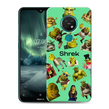 Силиконовый чехол на Nokia 7.2 с принтом Шрек Shrek