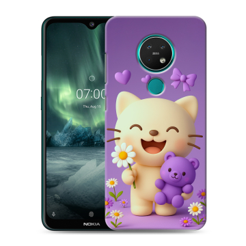 Силиконовый чехол на Nokia 7.2 с принтом для девочек Силиконовый чехол на Nokia 7.2 с принтом для девочек
