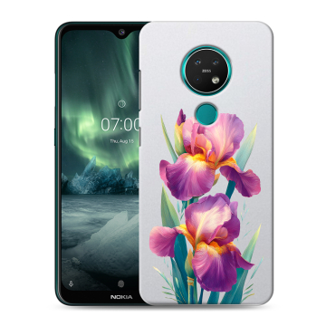 Силиконовый чехол на Nokia 7.2 с принтом Цветы орхидеи