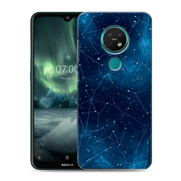 Силиконовый чехол на Nokia 7.2 с принтом Космос звезды