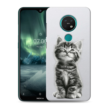 Силиконовый чехол на Nokia 7.2 с принтом Котенок Силиконовый чехол на Nokia 7.2 с принтом Котенок