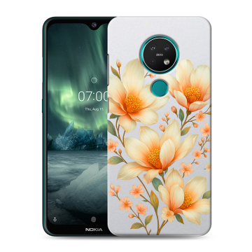 Силиконовый чехол на Nokia 7.2 с принтом Цветы