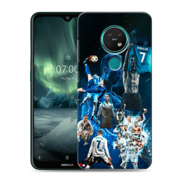 Силиконовый чехол на Nokia 7.2 с принтом Реал Роналдо Силиконовый чехол на Nokia 7.2 с принтом Реал Роналдо