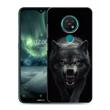 Силиконовый чехол на Nokia 7.2 с принтом Волк Силиконовый чехол на Nokia 7.2 с принтом Волк