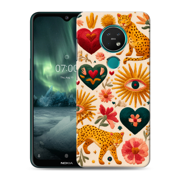 Силиконовый чехол на Nokia 7.2 с принтом Модный принт