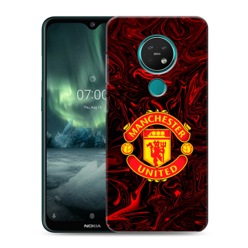 Силиконовый чехол на Nokia 7.2 с принтом Manchester United