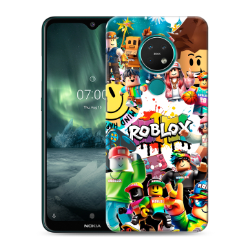 Силиконовый чехол на Nokia 7.2 с принтом Roblox Роблокс Силиконовый чехол на Nokia 7.2 с принтом Roblox Роблокс