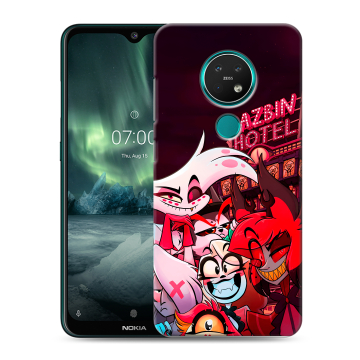 Силиконовый чехол на Nokia 7.2 с принтом Hazbin Hotel Отель Хазбин Силиконовый чехол на Nokia 7.2 с принтом Hazbin Hotel Отель Хазбин