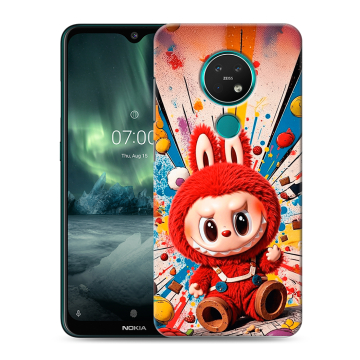Силиконовый чехол на Nokia 7.2 с принтом Labubu Лабубу Силиконовый чехол на Nokia 7.2 с принтом Labubu Лабубу