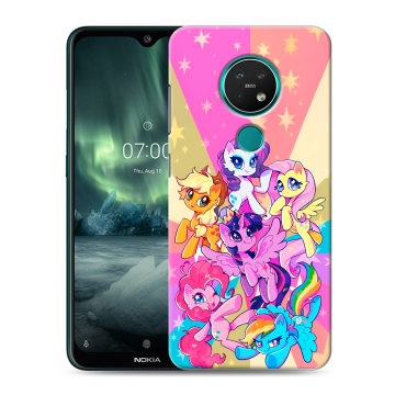 Силиконовый чехол на Nokia 7.2 с принтом My little pony Дружба чудо Силиконовый чехол на Nokia 7.2 с принтом My little pony Дружба чудо