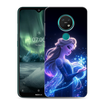 Силиконовый чехол на Nokia 7.2 с принтом Холодное сердце Frozen Силиконовый чехол на Nokia 7.2 с принтом Холодное сердце Frozen