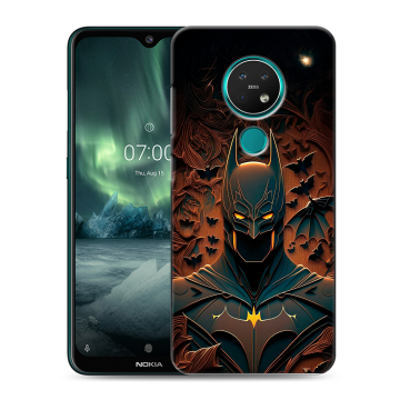 Силиконовый чехол на Nokia 7.2 с принтом Batman Бэтмен