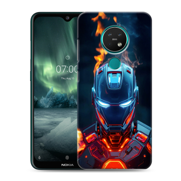 Силиконовый чехол на Nokia 7.2 с принтом IronMan Железный человек Силиконовый чехол на Nokia 7.2 с принтом IronMan Железный человек
