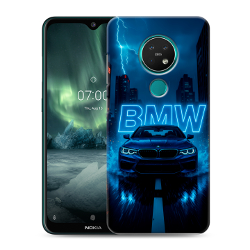 Силиконовый чехол на Nokia 7.2 с принтом BMW БМВ Силиконовый чехол на Nokia 7.2 с принтом BMW БМВ