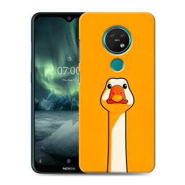 Силиконовый чехол на Nokia 7.2 с принтом Смешная утка