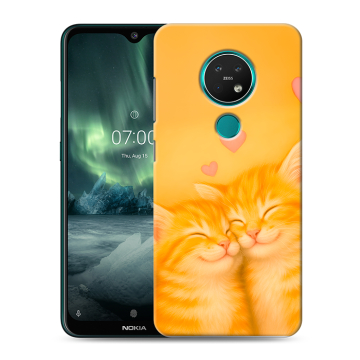 Силиконовый чехол на Nokia 7.2 с принтом Милые котята Силиконовый чехол на Nokia 7.2 с принтом Милые котята