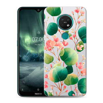 Силиконовый чехол на Nokia 7.2 с принтом женский