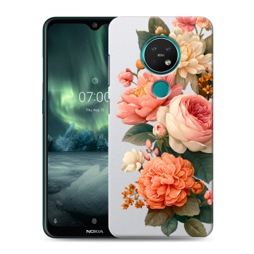 Силиконовый чехол на Nokia 7.2 с принтом цветы
