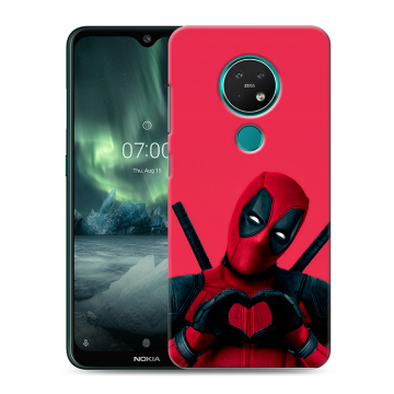 Силиконовый чехол на Nokia 7.2 с принтом Дедпул Deadpool Силиконовый чехол на Nokia 7.2 с принтом Дедпул Deadpool