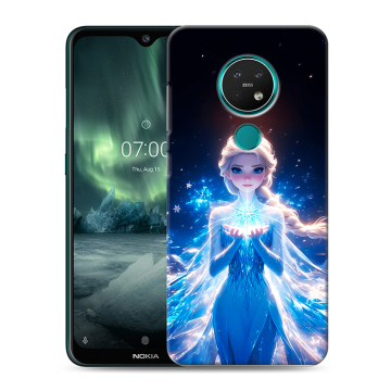 Силиконовый чехол на Nokia 7.2 с принтом Холодное сердце Frozen Силиконовый чехол на Nokia 7.2 с принтом Холодное сердце Frozen