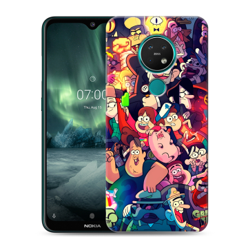Силиконовый чехол на Nokia 7.2 с принтом Gravity Falls Гравити Фолз Силиконовый чехол на Nokia 7.2 с принтом Gravity Falls Гравити Фолз