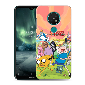 Силиконовый чехол на Nokia 7.2 с принтом Adventure time Время приключений