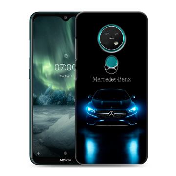 Силиконовый чехол на Nokia 7.2 с принтом Mercedes Мерседес