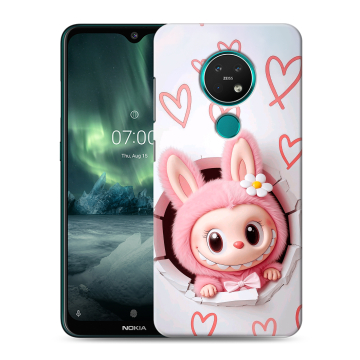 Силиконовый чехол на Nokia 7.2 с принтом Labubu Лабубу