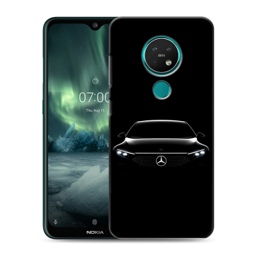 Силиконовый чехол на Nokia 7.2 с принтом Mercedes Мерседес Силиконовый чехол на Nokia 7.2 с принтом Mercedes Мерседес