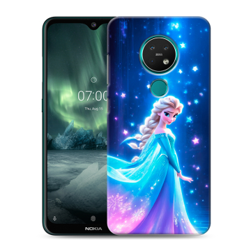 Силиконовый чехол на Nokia 7.2 с принтом Холодное сердце Frozen Силиконовый чехол на Nokia 7.2 с принтом Холодное сердце Frozen