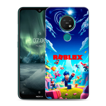 Силиконовый чехол на Nokia 7.2 с принтом Roblox Роблокс Силиконовый чехол на Nokia 7.2 с принтом Roblox Роблокс