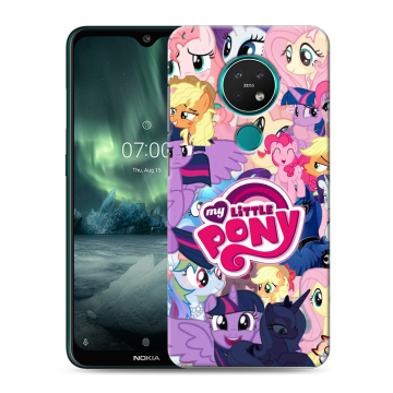 Силиконовый чехол на Nokia 7.2 с принтом My little pony Дружба чудо