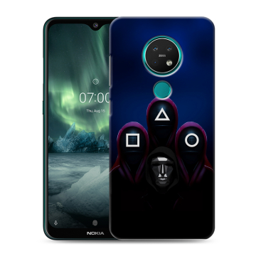 Силиконовый чехол на Nokia 7.2 с принтом Игра Кальмара