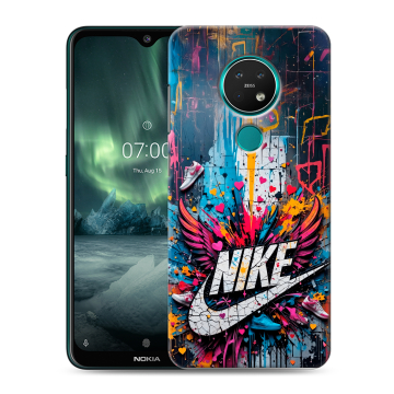 Силиконовый чехол на Nokia 7.2 с принтом Nike Найк Силиконовый чехол на Nokia 7.2 с принтом Nike Найк