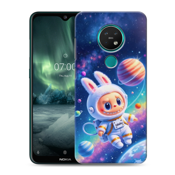 Силиконовый чехол на Nokia 7.2 с принтом Labubu Лабубу Силиконовый чехол на Nokia 7.2 с принтом Labubu Лабубу