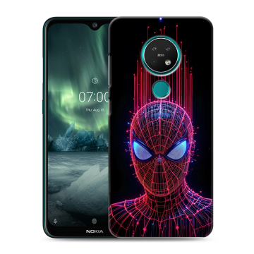 Силиконовый чехол на Nokia 7.2 с принтом Spiderman Человек паук Силиконовый чехол на Nokia 7.2 с принтом Spiderman Человек паук