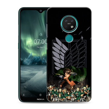 Силиконовый чехол на Nokia 7.2 с принтом Атака титанов Силиконовый чехол на Nokia 7.2 с принтом Атака титанов