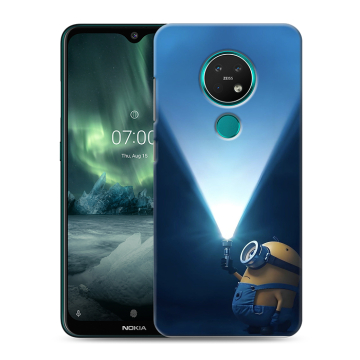 Силиконовый чехол на Nokia 7.2 с принтом Миньоны Силиконовый чехол на Nokia 7.2 с принтом Миньоны