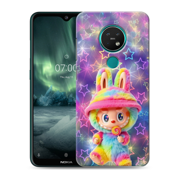 Силиконовый чехол на Nokia 7.2 с принтом Labubu Лабубу Силиконовый чехол на Nokia 7.2 с принтом Labubu Лабубу