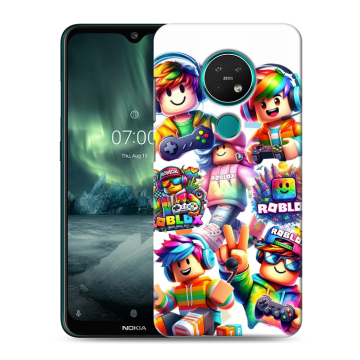 Силиконовый чехол на Nokia 7.2 с принтом Roblox Роблокс Силиконовый чехол на Nokia 7.2 с принтом Roblox Роблокс