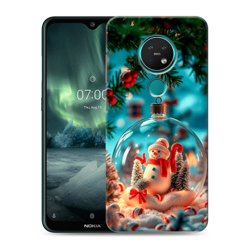 Силиконовый чехол на Nokia 7.2 с принтом Новый год