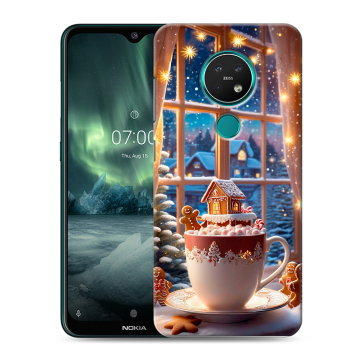 Силиконовый чехол на Nokia 7.2 с принтом Новый год