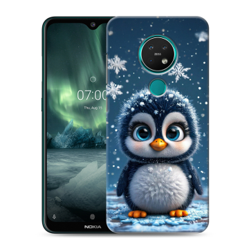 Силиконовый чехол на Nokia 7.2 с принтом Новый год
