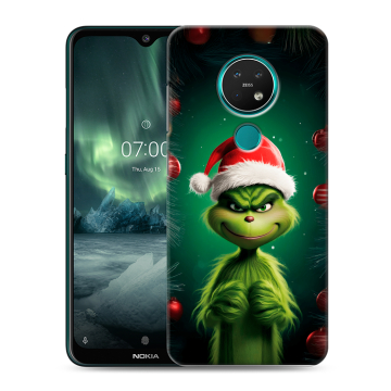 Силиконовый чехол на Nokia 7.2 с принтом Гринч Новый год Рождество
