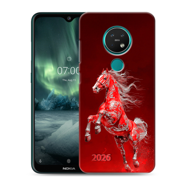 Силиконовый чехол на Nokia 7.2 с принтом Новый год