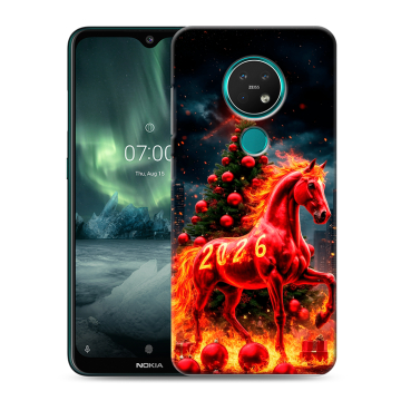 Силиконовый чехол на Nokia 7.2 с принтом Новый год