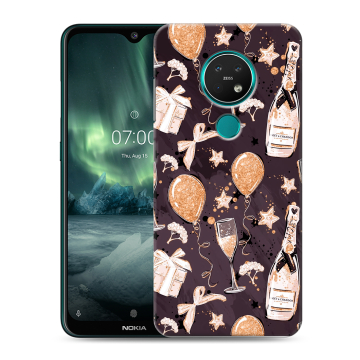 Силиконовый чехол на Nokia 7.2 с принтом Новый год