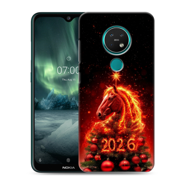 Силиконовый чехол на Nokia 7.2 с принтом Новый год