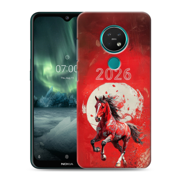 Силиконовый чехол на Nokia 7.2 с принтом Новый год