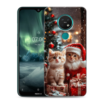 Силиконовый чехол на Nokia 7.2 с принтом Новый год